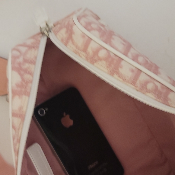 Dior Trotter 1 Crossbody Belt Waist Bag Zip Pouch Purses Pink - Picture 4 of 16